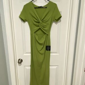 Lulu's Olive Floor Length dress NWT size M